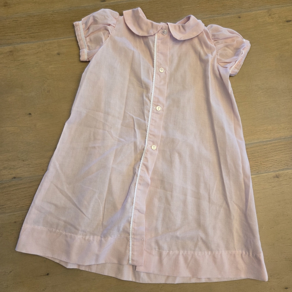 Charming Pink Button-Down Kids Dress